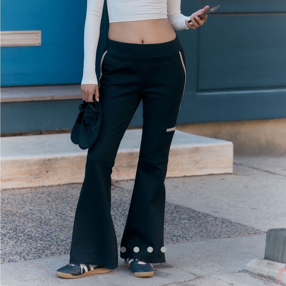 Anthropologie Daily Practice Black Flared Pants